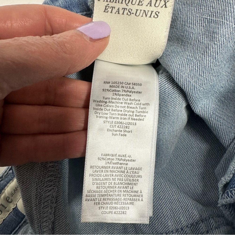 Joie Enchante Sun Fade Denim Shorts 26 - Picture 9 of 11